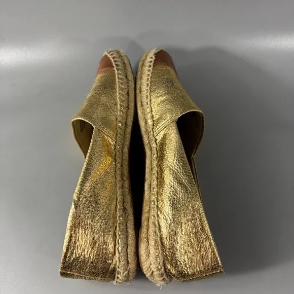 Tory Burch Colorblock Logo Leather Espadrille Flat, Size 8 1/2 - Picture 9 of 14